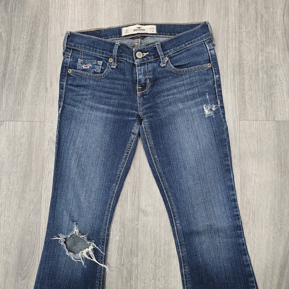 Hollister Dark Blue Flare Jeans - Picture 2 of 8